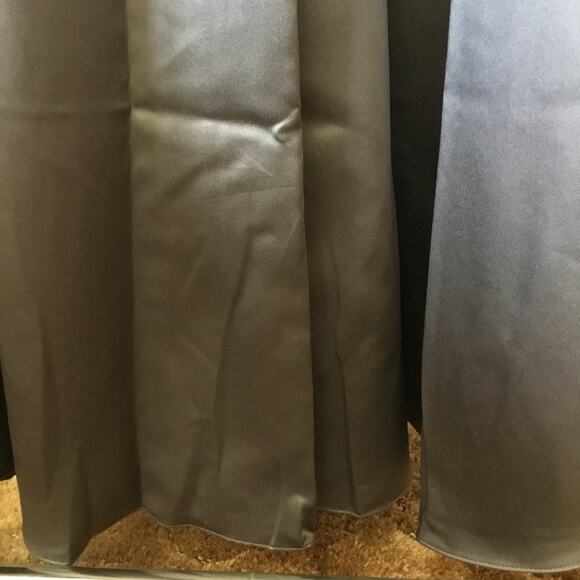 David's Bridal Black Strapless Lace Satin Gown - Picture 15 of 16